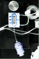 Close-up view of TRACE metabolite analyzer connections