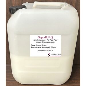 chromatography ion exchanger resin Sepraflo Q from Sepragen