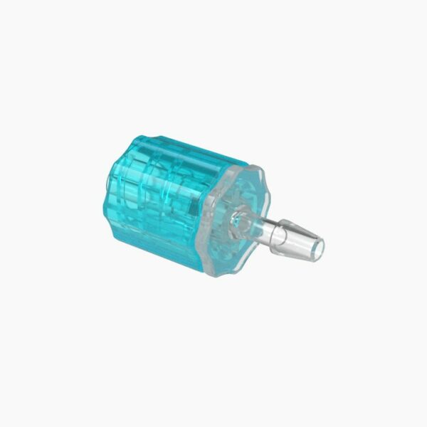 male colored rotating luer lock to hose barb