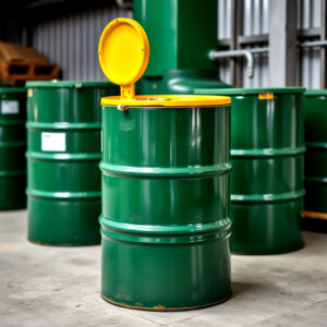 Solvent waste drums